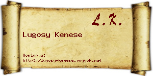 Lugosy Kenese névjegykártya